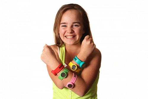 child with bands
